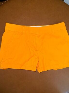 J. Crew Bright Yellow Orange Cotton Shorts 4